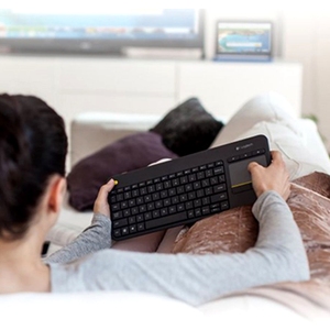 Custom Original Logitech K400 Plus <strong>Wireless</strong> <strong>Touch</strong> <strong>Keyboard</strong> <strong>With</strong> <strong>Built</strong>-<strong>In</strong> MTI-<strong>Touch</strong> Touchpad Membrane Style For Desktop Operation - Product Image 4
