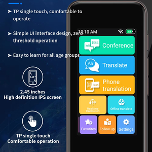 Remote Translation Business Tool Arabic 7 Offline Multi <strong>Language</strong> Accuracy Voice Translater Devices - Product Image 1