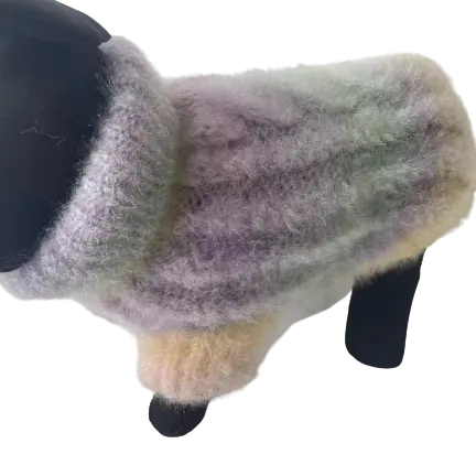 Odm Oem 도매 핸드 니트 크로 셰 뜨개질 강아지 애완 동물 부드러운 따뜻한 아크릴 울 작은 개 점퍼 스웨터