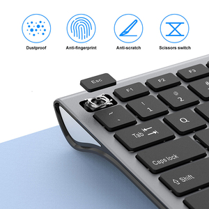 Tasti 109 Full Size tastiera senza fili 2.4GHz per computer portatile forbici interruttore tastiera per Windows Mac I.OS - Product Image 3