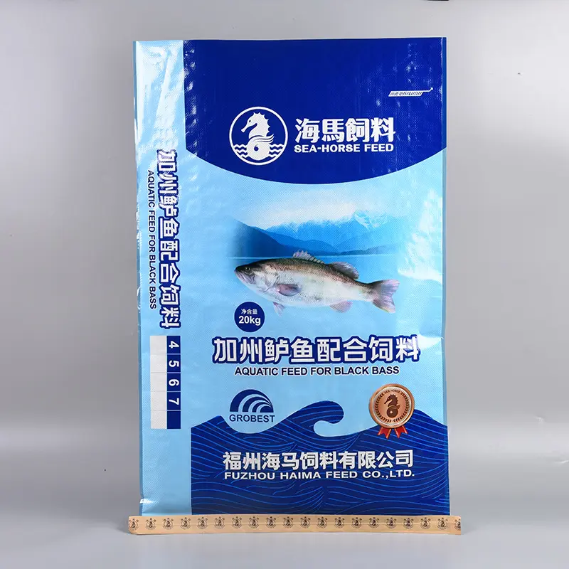 Cina Jumbo polipropilene PP tessuto borsa con beccuccio superiore riciclabile e rotocalco stampa per alimenti per animali in agricoltura