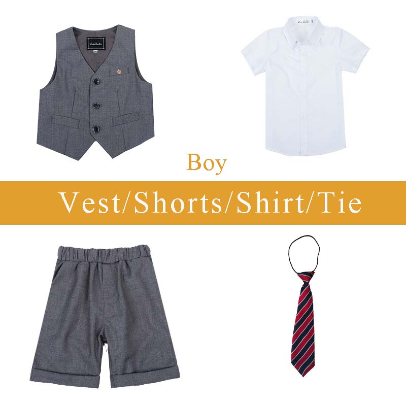 Boy's gray set 4 pieces