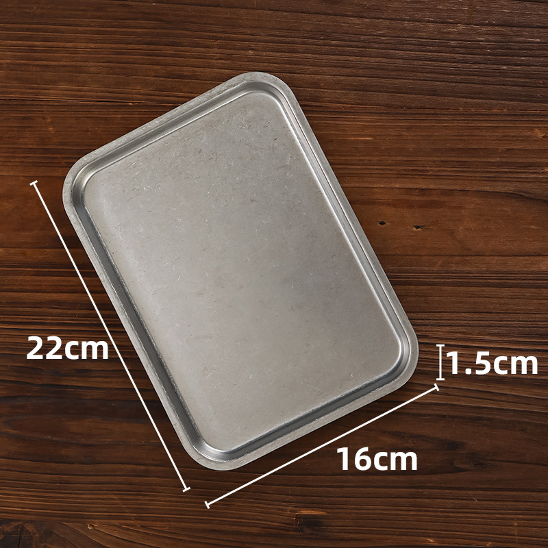 16x22 Rectangular Dessert/Drink Plate (Snowflake Sand)