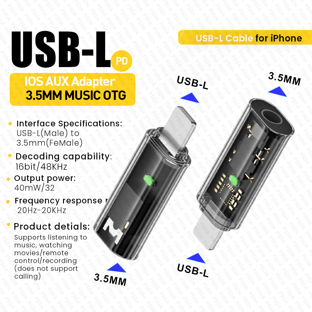 (USB-L) Revolution 3.5 Écouteurs Transparent