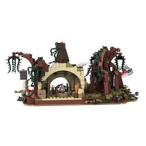 Funbuild MOC-19522 Dagobah oyna Set yıldız imparatorluk Hut geri Wars Wars batık x-kanat oyunu yapı tuğlaları blokları oyuncak - Product Image 5