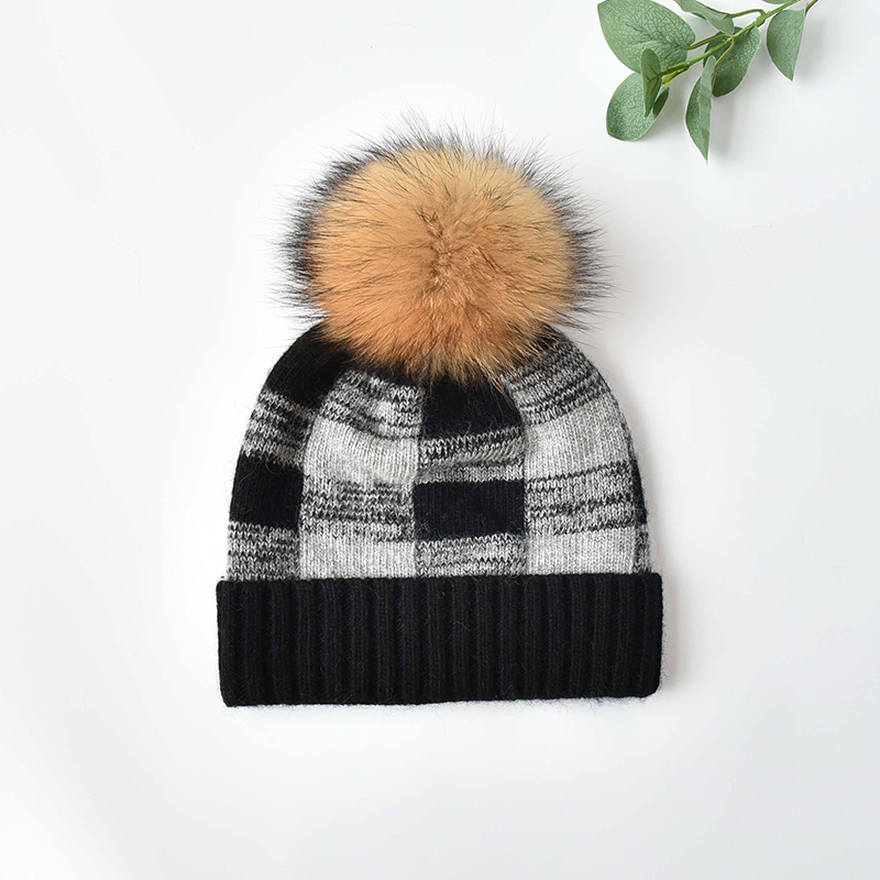 Pompon noir + marron