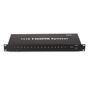 VCOM 1 entrada 16 salida 1080p 3D HDMI Splitter 19 "1U con adaptador de corriente 1 ordenador 16 selector de monitor