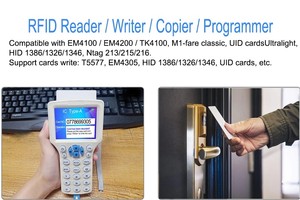Inglese 10 IC/ID frequenza Smart Card Key Copier Machine RFID NFC Encryption Card Writer UID Chip Duplicator Smart Key Copier - Product Image 4
