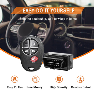 OBD programador J261 + OBD-04 Kit para Toyota Sequoia 4 + 1 chave controle remoto 315 freqüência GQ43VT20T corpo reparação equipamentos