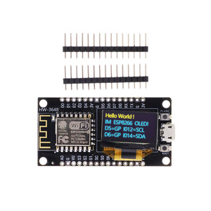 Roarkit NodeMCU ESP8266 geliştirme kurulu ile 0.96 inç OLED ekran CH340G ESP-12F WiFi modülü Arduino için TYPE-C USB/Micropyt