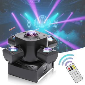 Iluminação de Palco DMX512 Ativada por Som Controle Remoto Auto Run Master Slave 18CH CRI90 Casamento Festa KTV Bar Clube Casa - Product Image 1