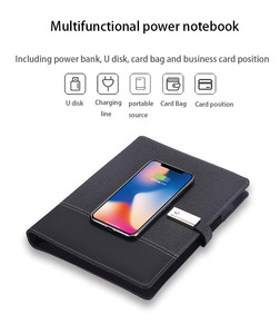 Bloc de notas de PU con disco U, nuevo diseño de innovación, cuaderno juurnal de hojas sueltas de carga inalámbrica para regalo en el mercado alemán, 2022 - Product Image 4