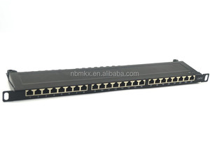 Panel de conexión de alta cantidad Cat5E FTP Shield 1U Panel de conexión de 24 puertos con etiqueta de impresión Krone IDC - Product Image 3