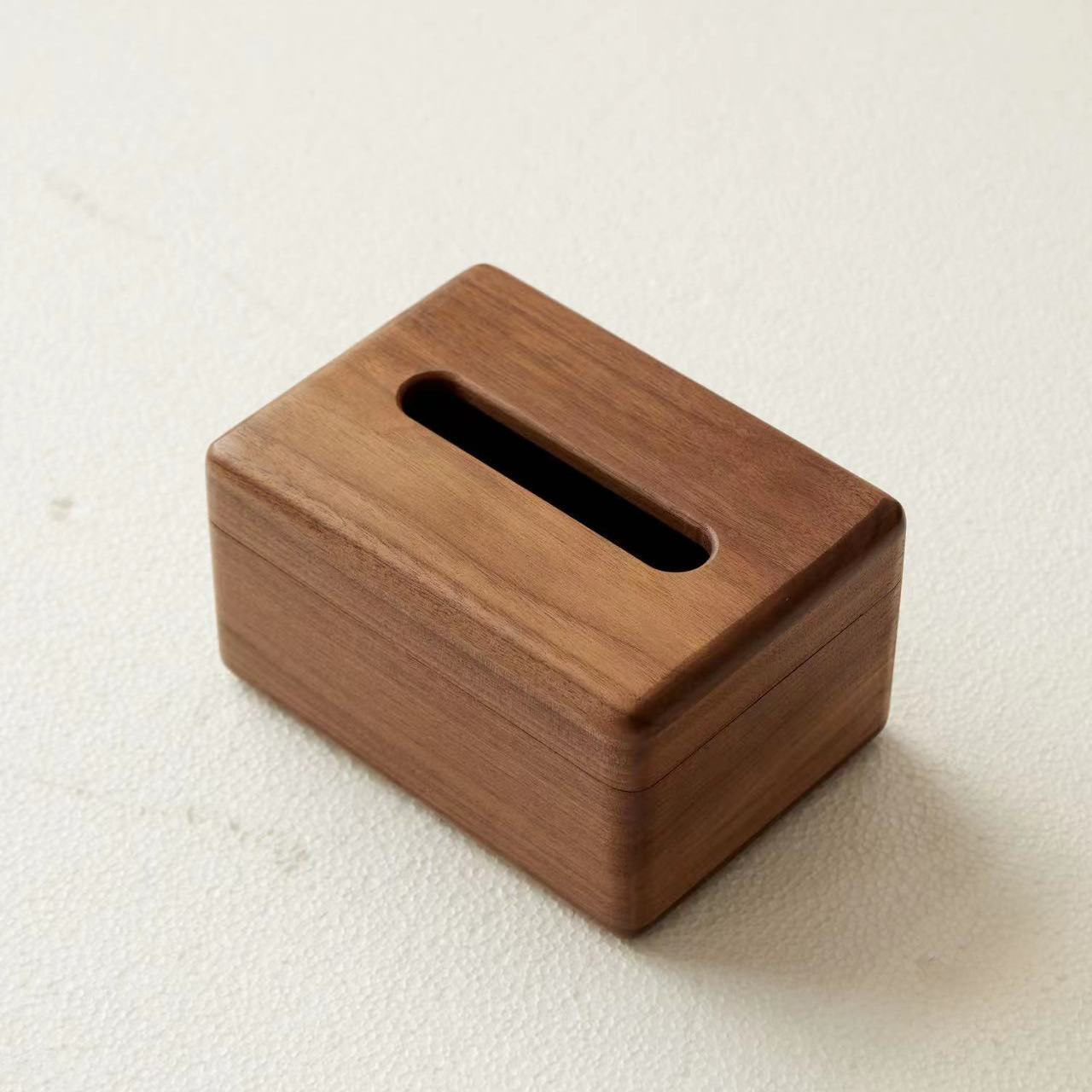Boîte à mouchoirs (bois de noyer noir)