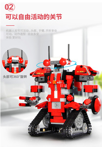 HOSHIモールドキングテクニックロバートセットリモートコントロールブロックロボットクローラーカーモデルビルディングブロックレンガキッズ教育玩具 - Product Image 5