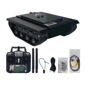 TR500S Roboter Chassis Tank Chassis All-Terrain Chassis Gummi kette Zusammen gebaute Last 50KG mit Controller - Product Image 1