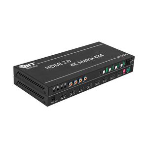 Bitvisus 4x4 4K 60Hz HDMI Matrix Switcher Splitter HMDI2.0 Smart EDID IR Control RS232 TCP/IP BIT-Ma-GS-4K60-0404 - Product Image 5