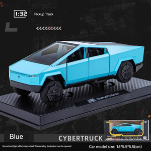 Diecast <strong>Model</strong> Cars 1:32 T Cybertruck Pickup Alloy Car <strong>Model</strong> Sound and Light Pullback Decorate Metal Car <strong>Model</strong> Toy - Product Image 6