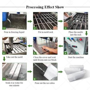 Lagos Solar Refrigerador Maker 2 Ton Ice Cube Plant Commercial 2ton Evaporador Block Ice Machine en contenedor