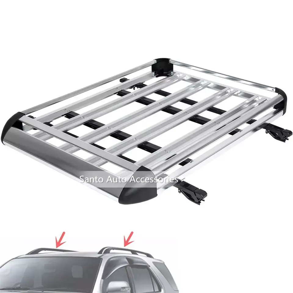 Portaequipajes de aluminio Universal, 4x4, OEM, tamaño superior, doble capa, cestas de techo