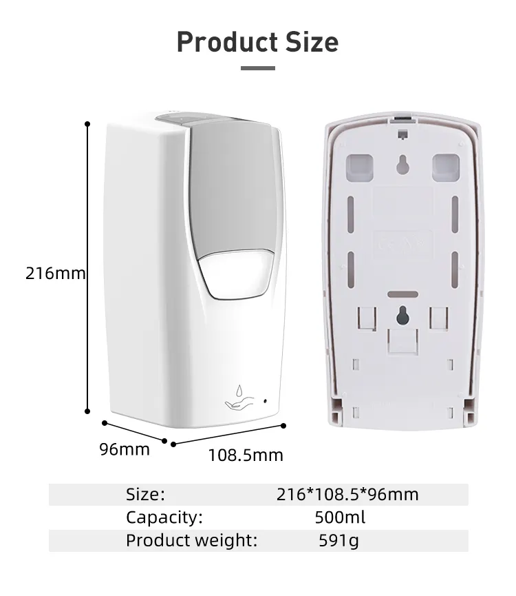 Personalizado atacado recarregáveis automática Soap Dispenser Touchless líquido mão Sanitizer Dispenser