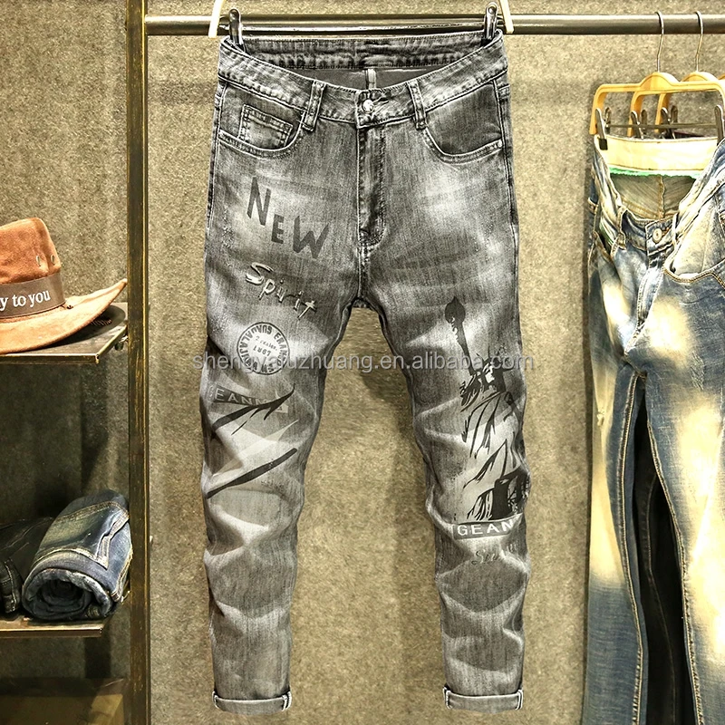 Wholesale custom denim pants high quality casual jeans men's stretch jeans for men