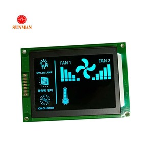 Benutzer definierte High-Level-VA-Modus VA Schwarz 7-Segment-Luftreiniger-LCD-Anzeige mit Controller ic - Product Image 6