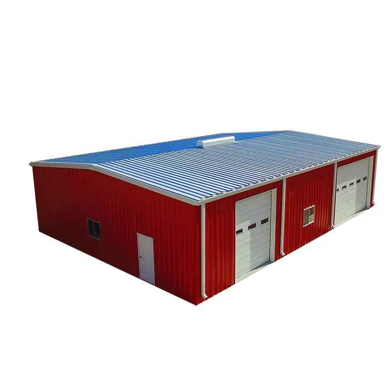 Rộng khoảng hiện đại prefab kết cấu thép xây dựng prefab hội thảo xây dựng với dễ dàng để cài đặt