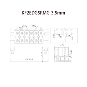 Directo de fábrica, resorte de rápido, compacto, de doble capa, Terminal de enchufe, Conector de terminal de 3,5mm - Product Image 5