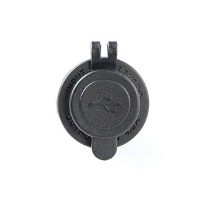 White USB Frame 12-24V <strong>Input</strong> 5V2.4+2.4A <strong>Output</strong> Dual <strong>Port</strong> USB Socket With Blue LED for Car RV Marines - Product Image 6