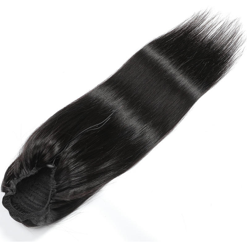 human hair ponytail straight hair