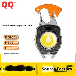 Gantungan Kunci Mini multifungsi, lampu kerja LED kecerahan tinggi portabel USB dapat diisi ulang tahan air berkemah darurat - Product Image 3