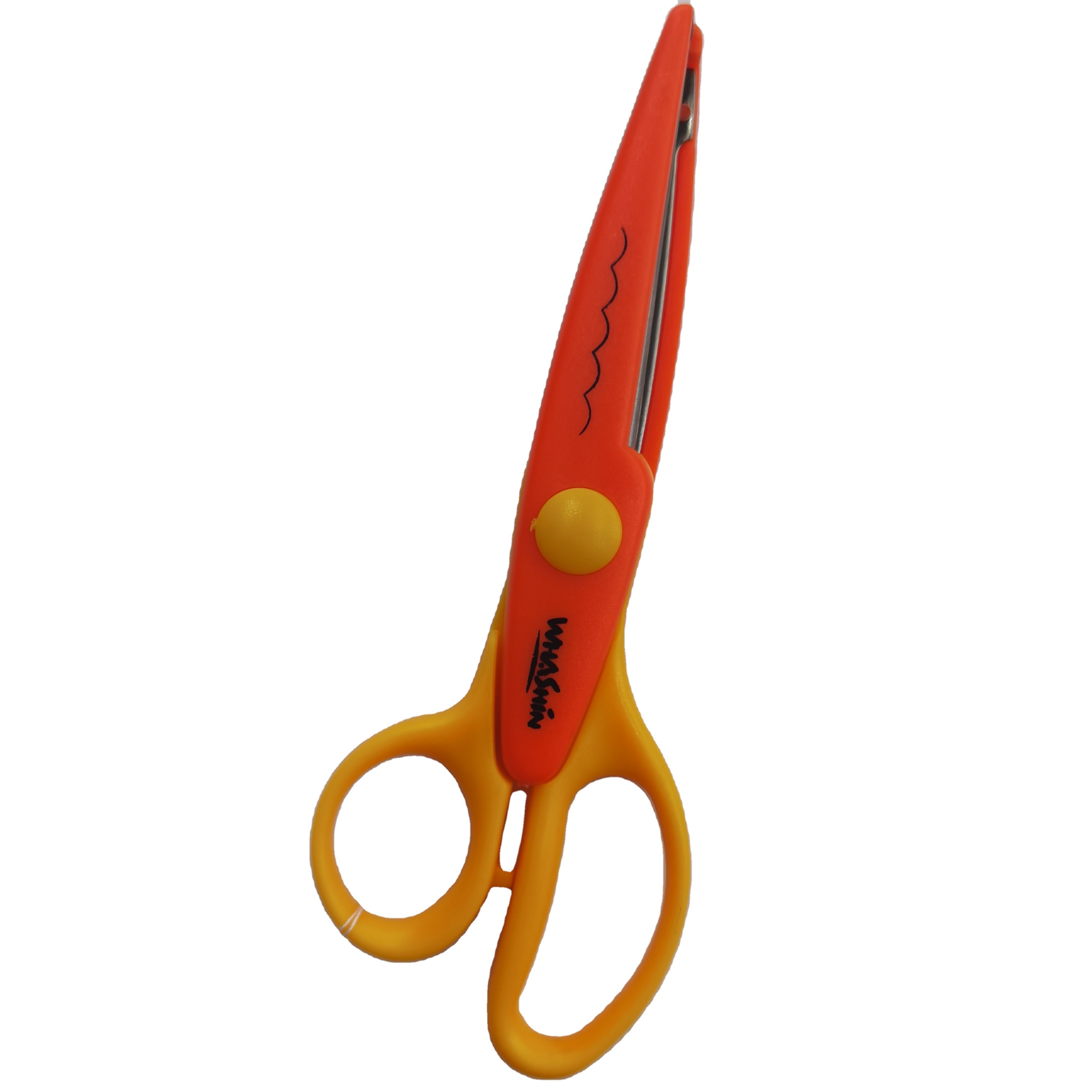 Good quality and low price Triangle tooth children cut kids scissors have stock Small quantity on sale