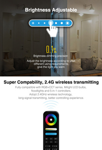 Mi.Light 2.4Ghz Wireless 8-Zone RGB+CCT Compatible with Milight RGB+CCT LED Light Bulb Downlight Strip <strong>Controller</strong>