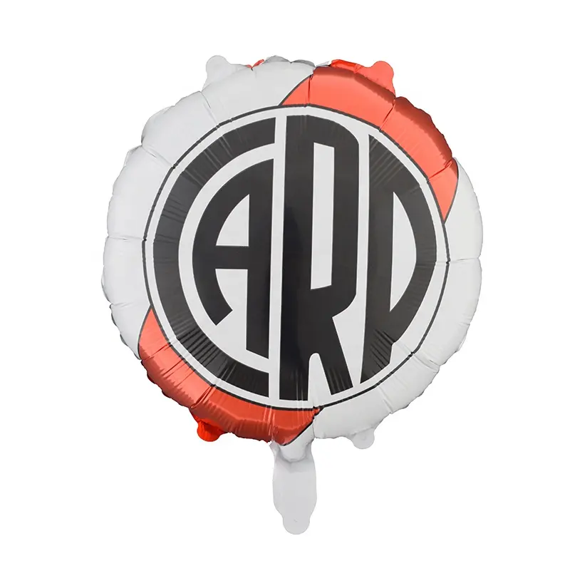 18 pulgadas River Plate Soccer Clue redondo Mylar Foil globo juego de fútbol celebración fiesta decoraciones suministros