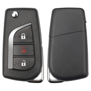 MS 2 + 1 düğme filp araba uzaktan anahtar FCCID GQ4-73T 312-314MHZ H çip ile Toyota Camry araç RAV4 için yedek boş Fob - Product Image 3