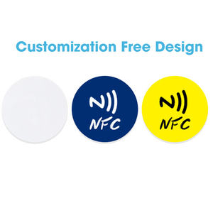 耐久性のあるPET素材NFC電子ウェットインレイタグ防水スマート情報共有 & 交換包装ラベル - Product Image 1