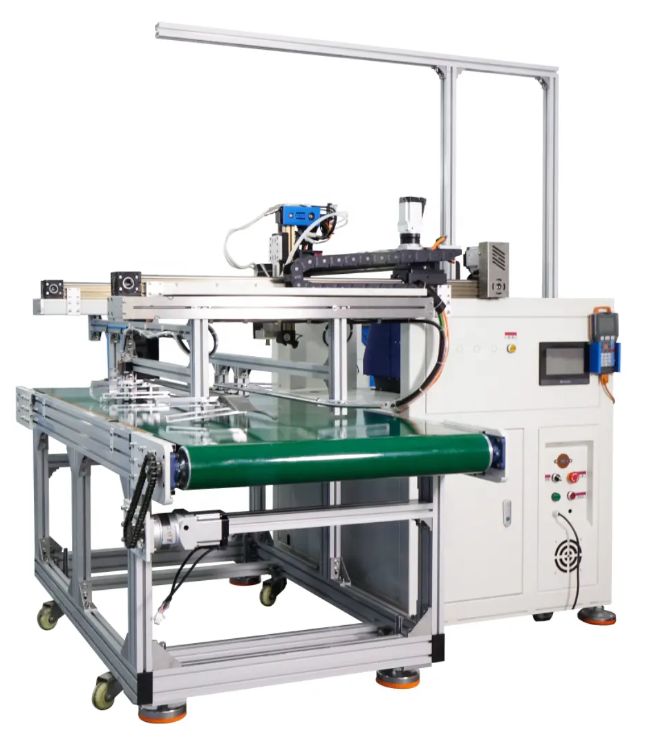 RINNGO Machines de collage en ligne Applicateur de colle pour convoyeur CNC Distributeur de colle thermofusible pour boîte de livres automatique amovible à quatre axes