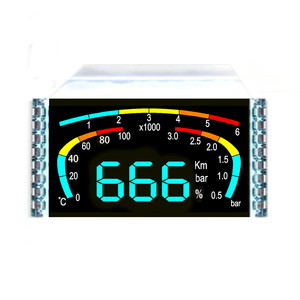 <strong>Custom</strong> VA Black <strong>Segment</strong> <strong>LCD</strong> <strong>Display</strong> Printed Color For Car Dashboard - Product Image 3