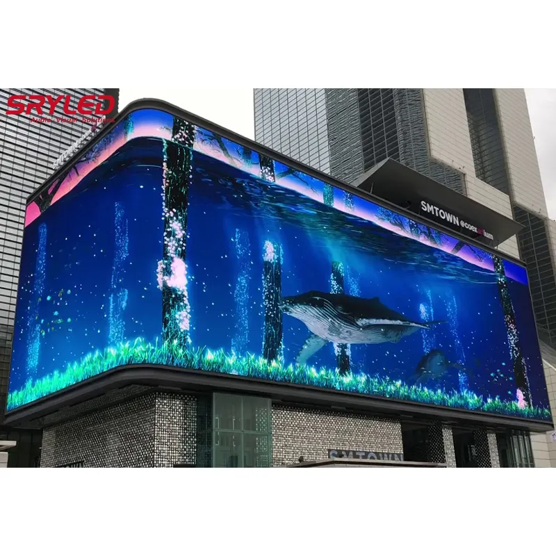 Big LED Display Video Wall High Bright Outdoor TV Screen 3D LED Display Digital Billboard Advertising Building Video Wall Panel