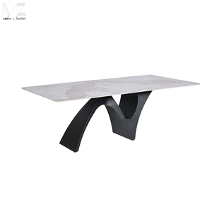 Mesa de comedor de lujo moderna nórdica, mesa de comedor de mármol Rectangular de piedra sinterizada de gama alta Simple de lujo de 4 plazas - Product Image 4