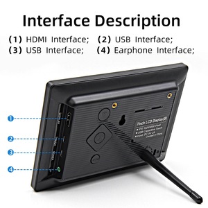 7-Zoll-Raspberry PI HD/MI-Display IPS 1024*600 kapazitiver Touchscreen mit Gehäuse