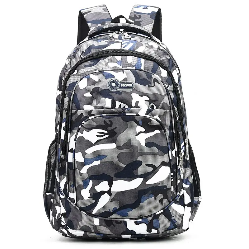 Camo Men's Backpack, Camouflage School bag for Student, Teens Waterproof Outdoor Sports Backpack