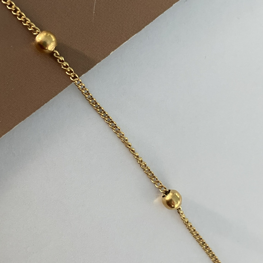 Grande chaîne 1.5mm * 45cm de perle