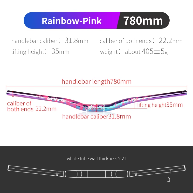 Arco Iris-Rosa etiqueta 31,8*780mm