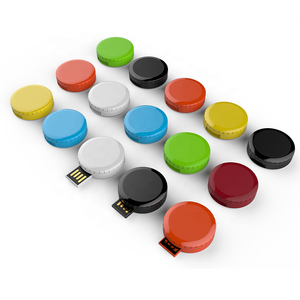 塑料设计UP120圆形360旋转u盘厂家直销USB2.0 u盘 - Product Image 1