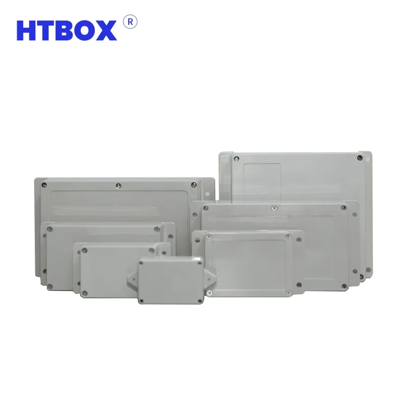 HTBOX Caixa de junção para dispositivos eletrônicos de plástico ABS para uso externo IP67 com preço de fábrica DIY