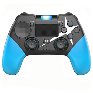 2020 nuevo diseño colorido construido en batería de 1000mAh y panel táctil de vibración Blue-tooth4.0 PC PS4 controlador inalámbrico Gamepad