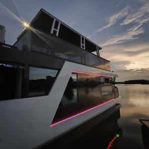 2025 Alhouse Houseboat flutuante Airbnb Bar Hotel com radiador e churrasqueira para casa de festa - Product Image 3