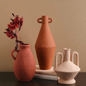 مزهريات زهور من التيراكوتا بتصميم إبداعي حديث بتصميم جديد للمنزل والزفاف ، مزهرية شمالية مصنوعة يدويًا - Product Image 6